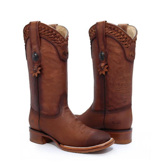 Bota Penacho de Piel Crazy CW507