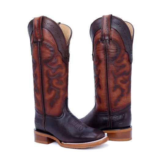 Bota Tupe en Piel Res con Acabado Encerado CW512