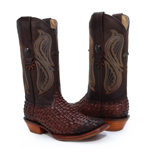 Bota Andrea de Piel de Petatillo Graso CW503