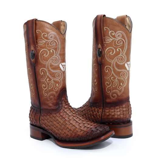 Bota Andrea de Piel de Petatillo Alazan CW511