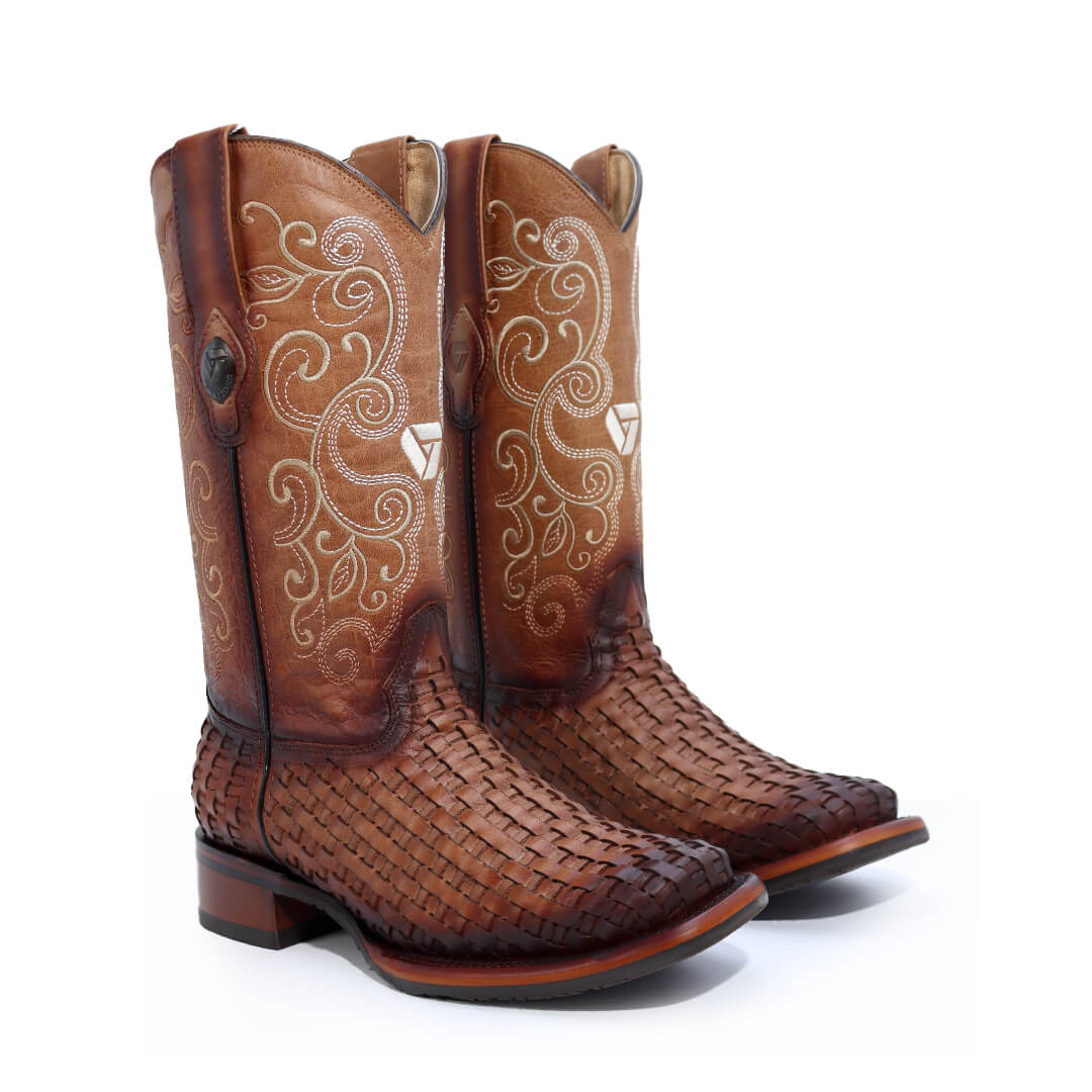 Bota Andrea de Piel de Petatillo Alazan CW511