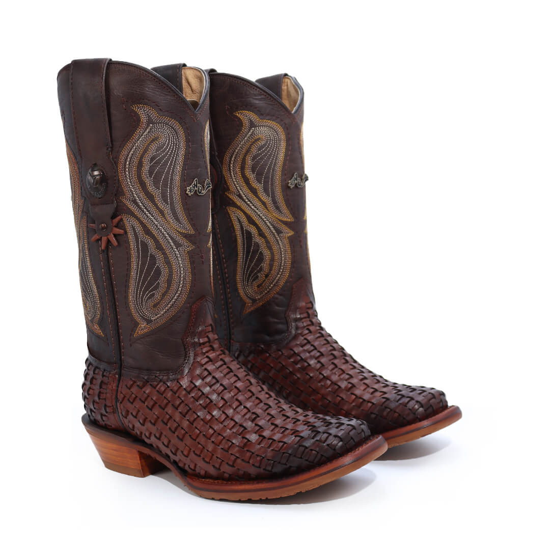 Bota Andrea de Piel de Petatillo Graso CW503