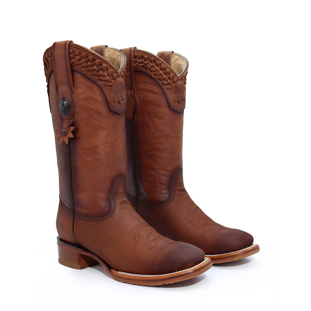 Bota Penacho de Piel Crazy CW507