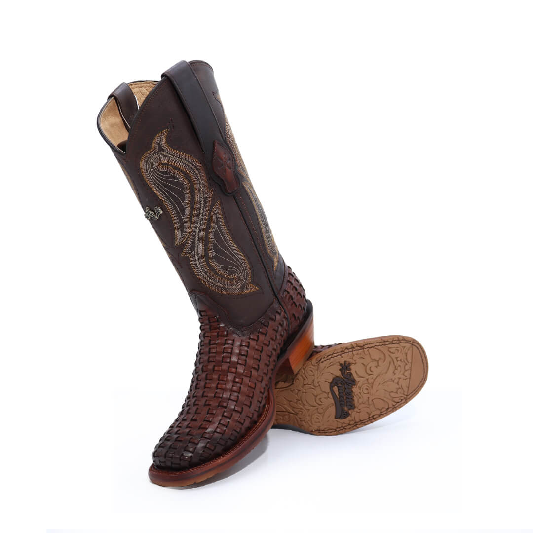 Bota Andrea de Piel de Petatillo Graso CW503