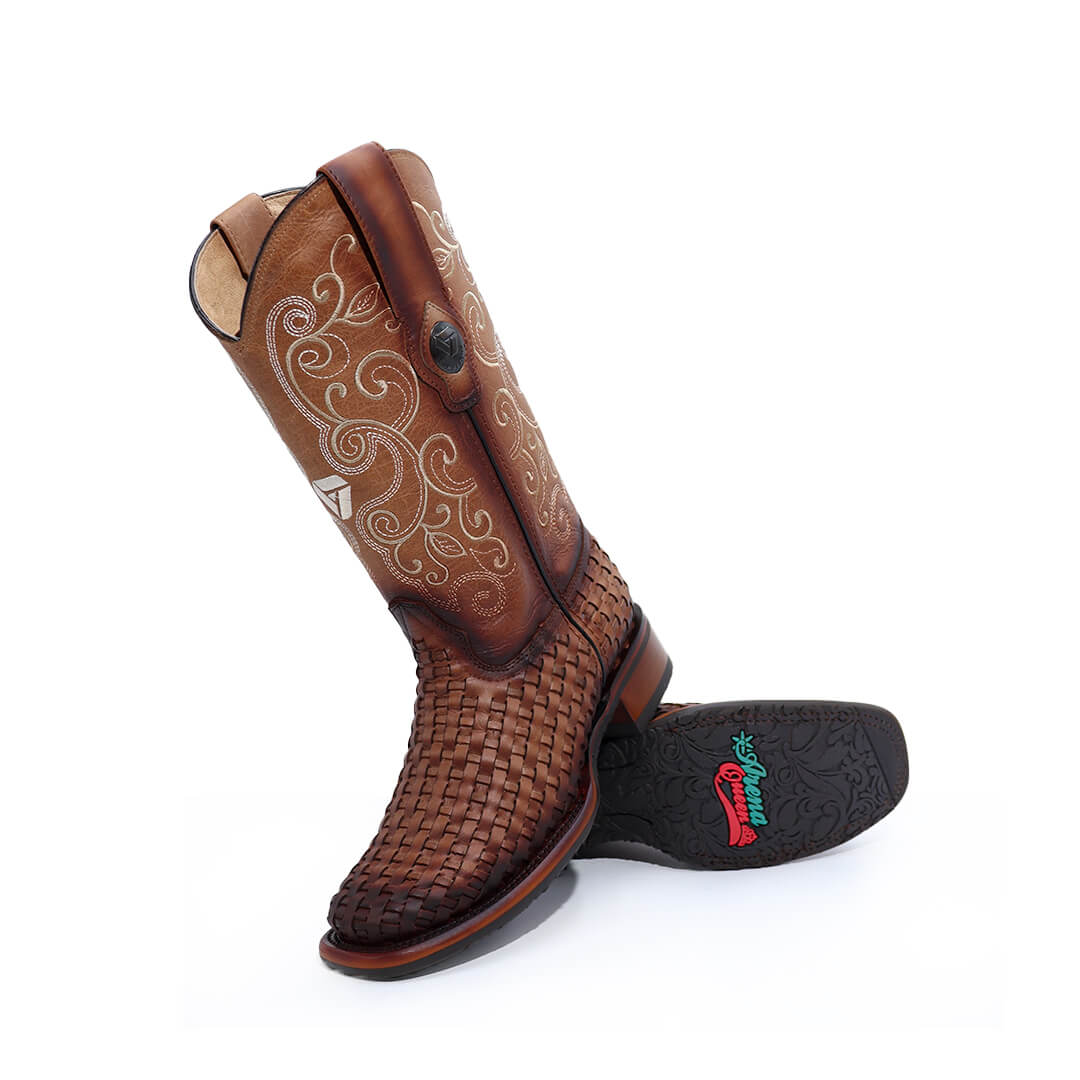 Bota Andrea de Piel de Petatillo Alazan CW511