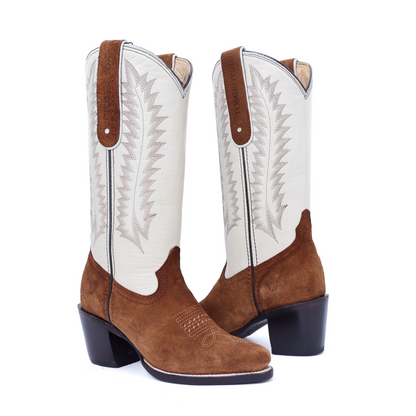 Bota Nogales en piel res con acabado Ante CW510