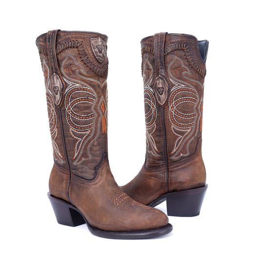 Bota Evora en Piel Res con Acabado Rhino Loco CW511